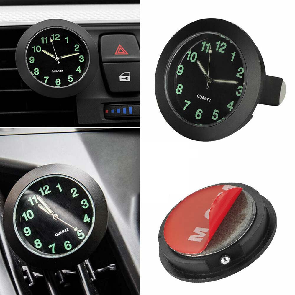 Luminous Gauge Clock Car Interior Quartz Analog Watch Auto Dashboard StickyDecor