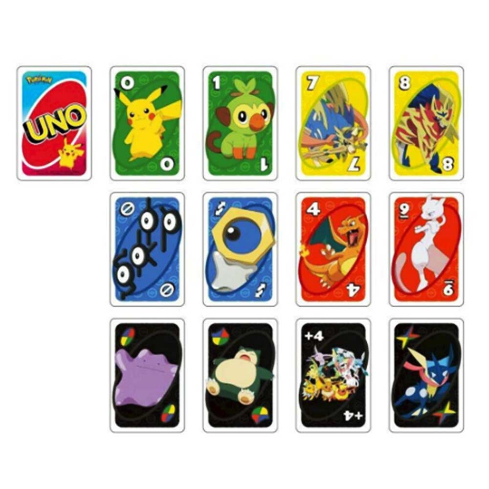 For UNO Board Game Card Pokémon Mario Frozen