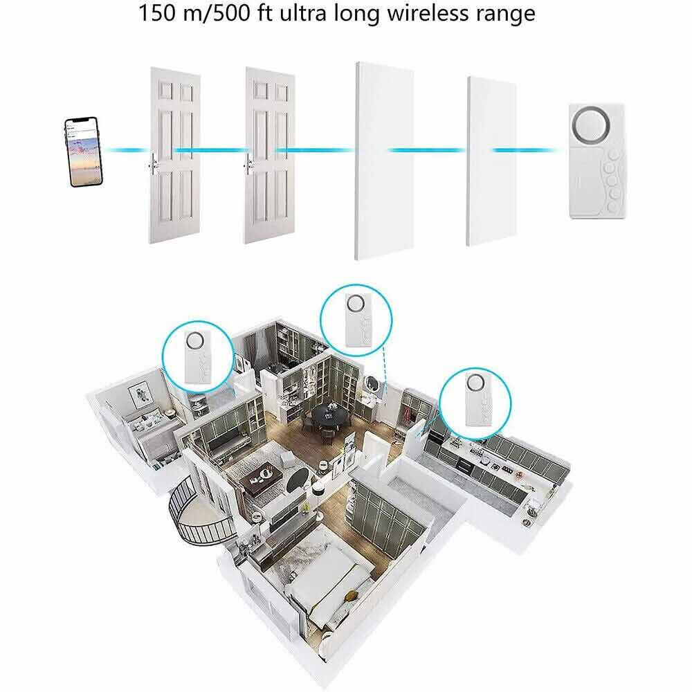 Delay Refrigerator Alarm Wireless Fridge Alarm Door Open Alarm Loud