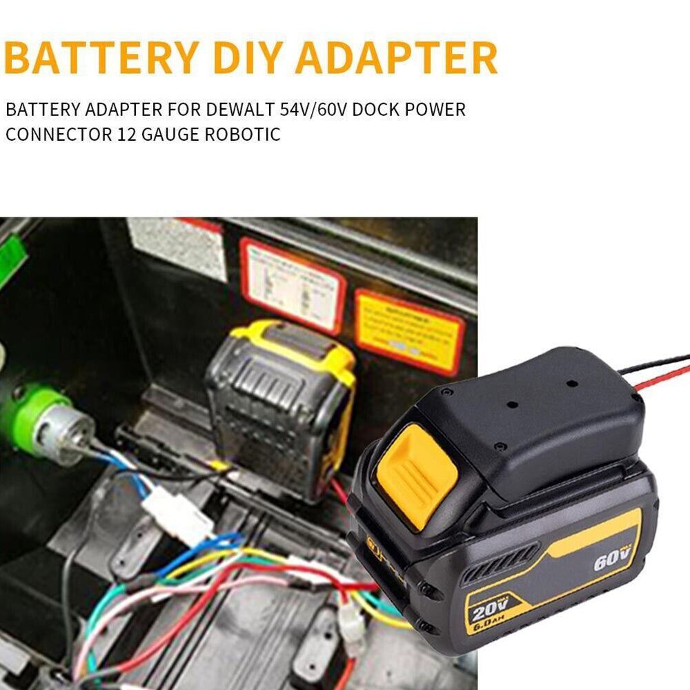 Lithium Battery Adapter for DeWALT Flexvolt 54/60V Max Battery Dock Connector