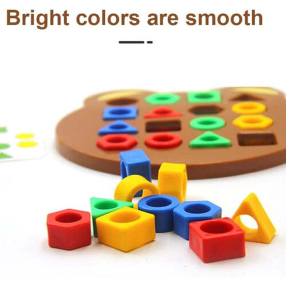 Shape Matching Board Game Color Sensory Educational Toy Shape Quick Matching