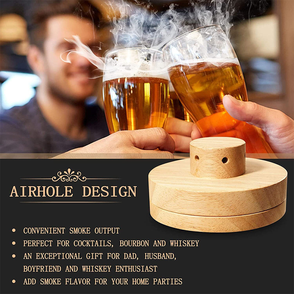 Cocktail Smoker Kit -Whiskey/Bourbon Smoker Infuser Kit with Flavors Wood Chip