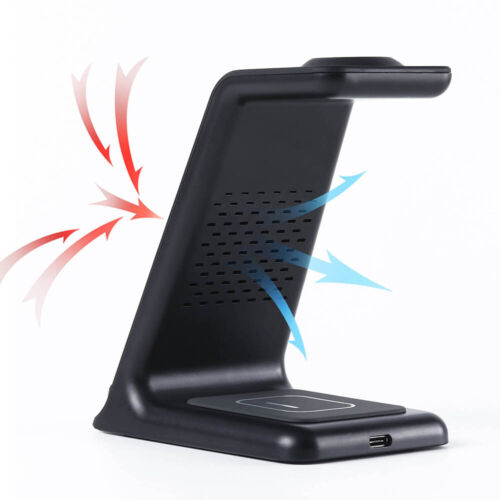 Wireless Charger Dock Station 3 in 1 For Apple Watch iPhone 13 12 11 XS air pods