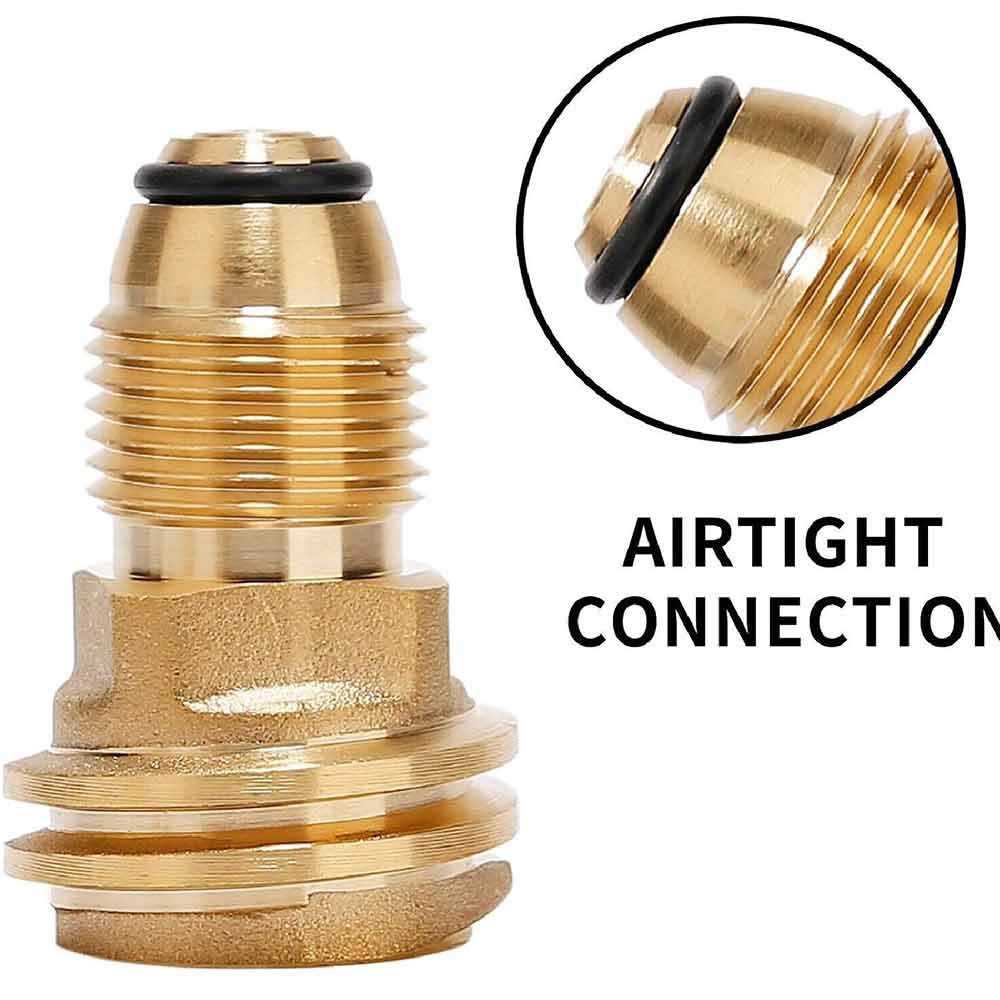 BBQ Propane Gas Refill Adapter Valve Cap 1Lb Cylinder Tank Coupler Heater Bottle