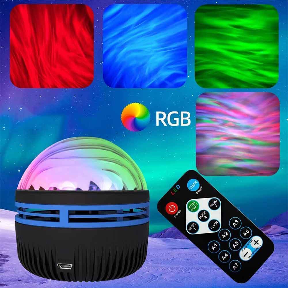 Northern Aurora Colorful USB Atmosphere Light Room Bounce KTV Small Night Light