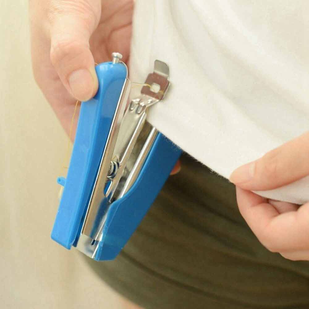 Mini Portable Handheld Cordless Sewing Machine Hand Held Stitch Home Clothes