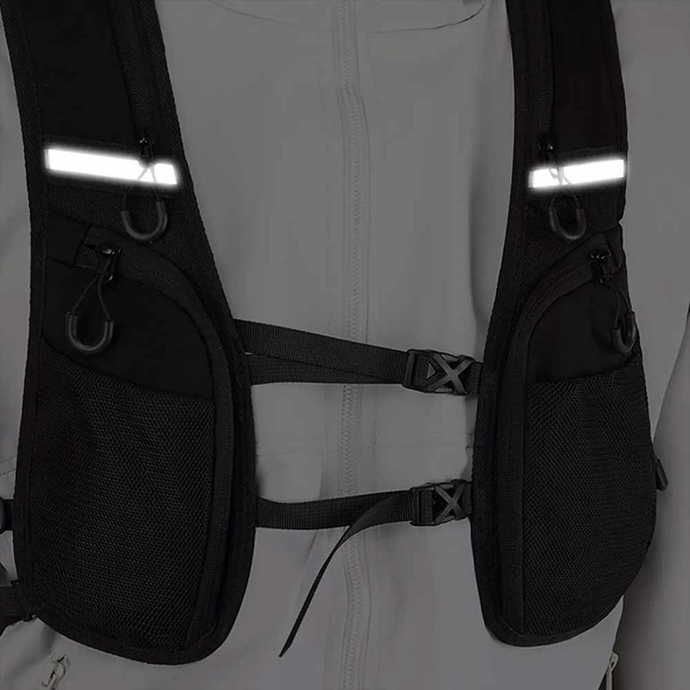 Cycling Running Vest Reflective Hydration Vest Lightweight Hydration Backpack