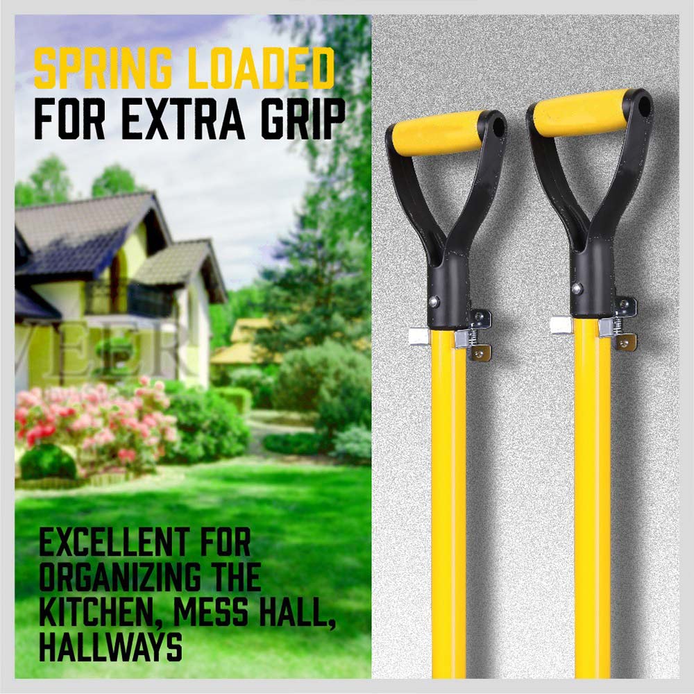 10PCS Heavy Duty Spring Terry Clips – Wall Mount Tool Organizer for Garage & Shed