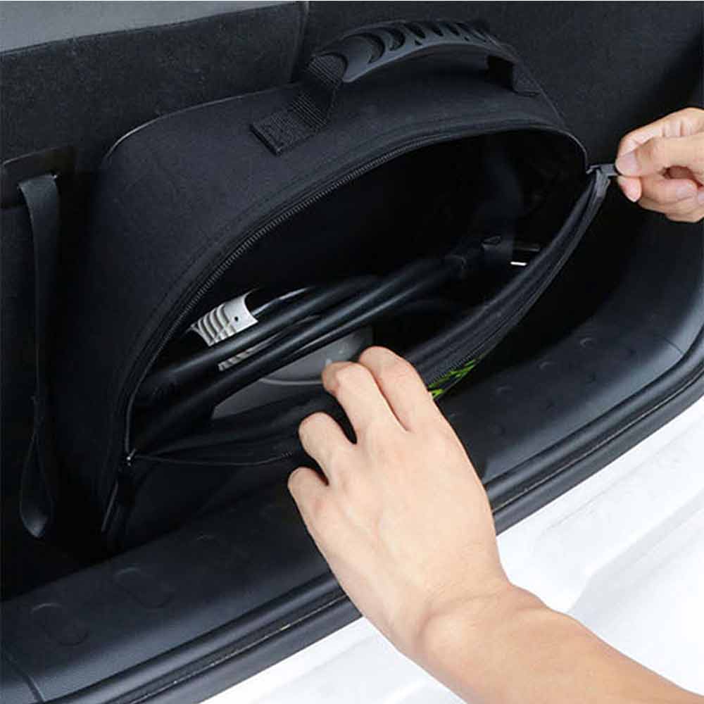 EV Car Charging Cable Storage Bag Portable EV Charger Cable for Jump Cables Power