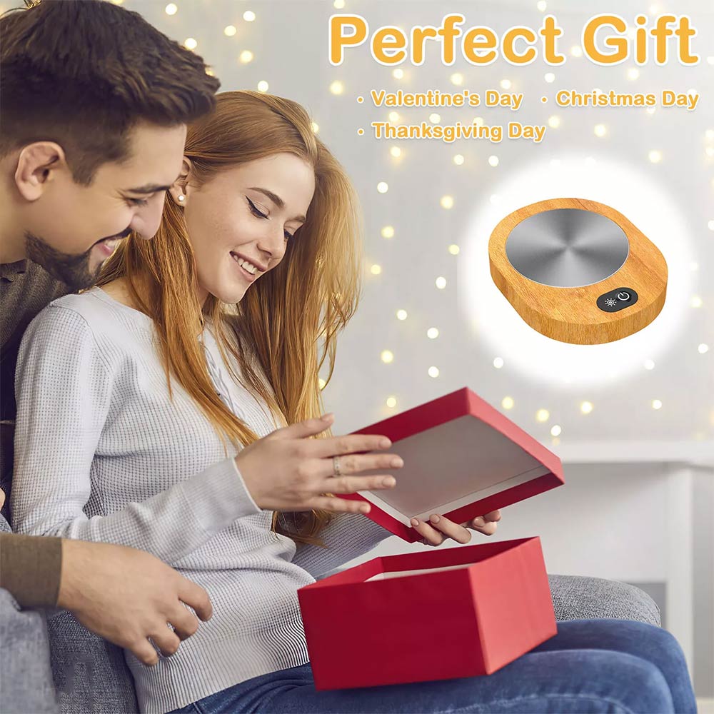 USB Heating Coaster Warmer Smart Electric Milk Coffee Tea Mug Cup Heater Pad(9X9CM)