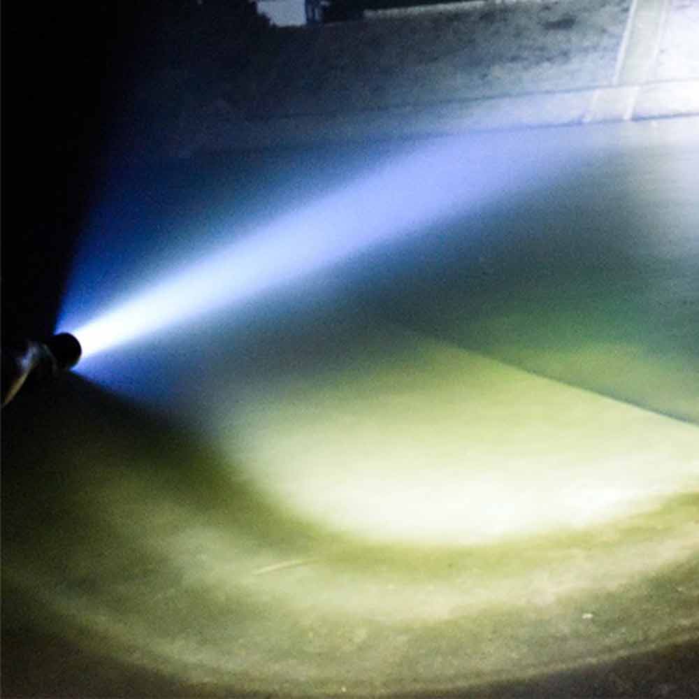 Emergency Torch Rechargeable Flashlight Black light With Magnet Safety Hammer