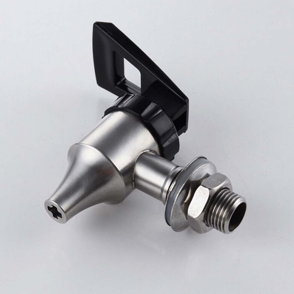 304 Stainless Steel Beverage Dispenser Tap – Food-Grade Faucet for Water, Wine, Beer & Drinks