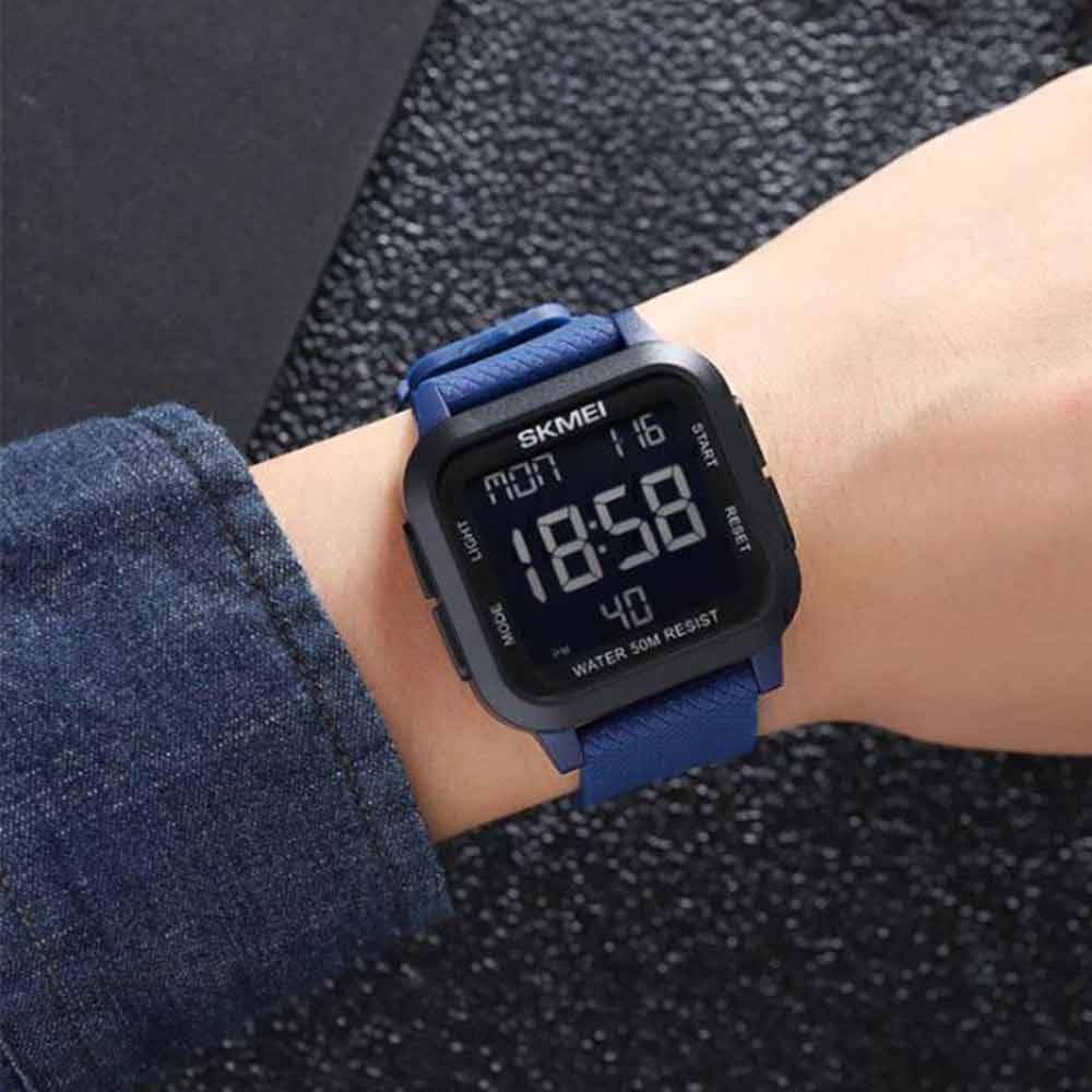 SKMEI-1894 Digital Mens Sports Watch Waterproof Resistant Casual MilitaryWatches