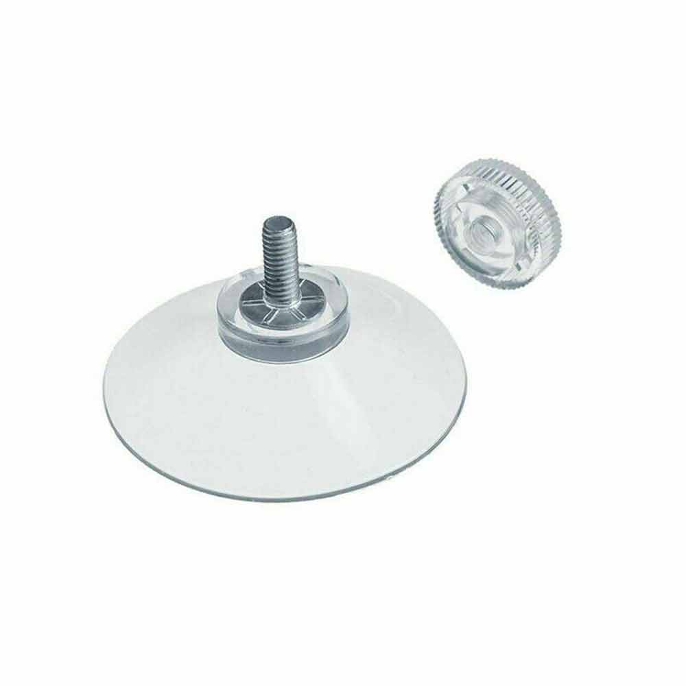 10PCS Strong Suction Cups with M4 Screw Rod Knurled Hook Clear Kitchen Glass