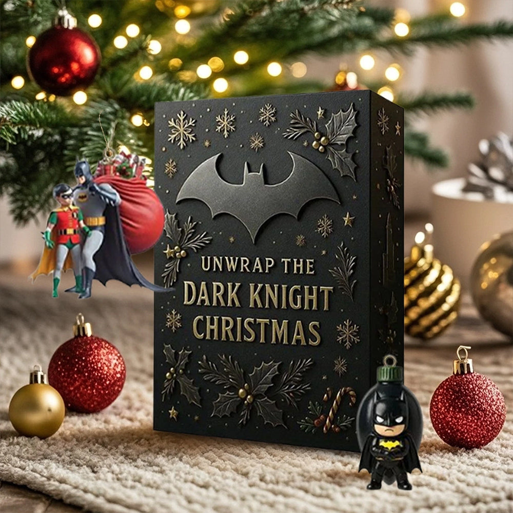 Black Knight Batman 2025 Advent Calendar - 2D Acrylic Pendant Holiday Countdown Surprises