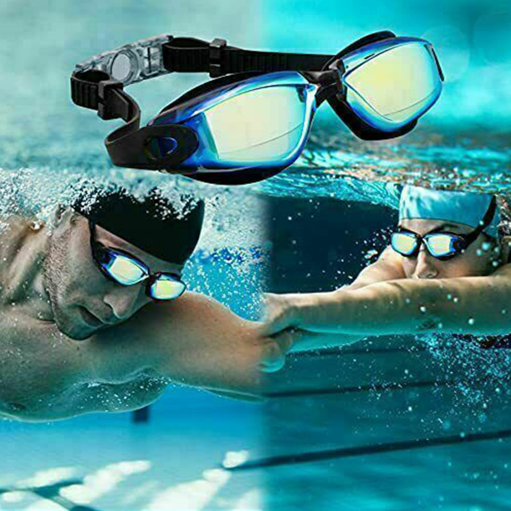 Swimming Goggles for Men Women Adult Teens Adjustable Anti Fog Diving Goggles