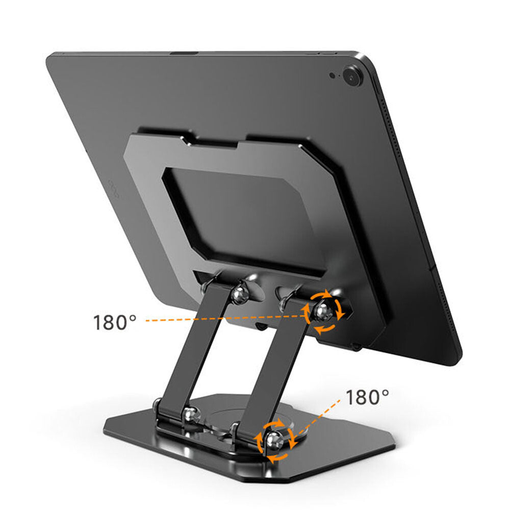 Portable Metal Desktop Swivel Tablet Stand Holder Laptop Riser for iPad/Pro/Air