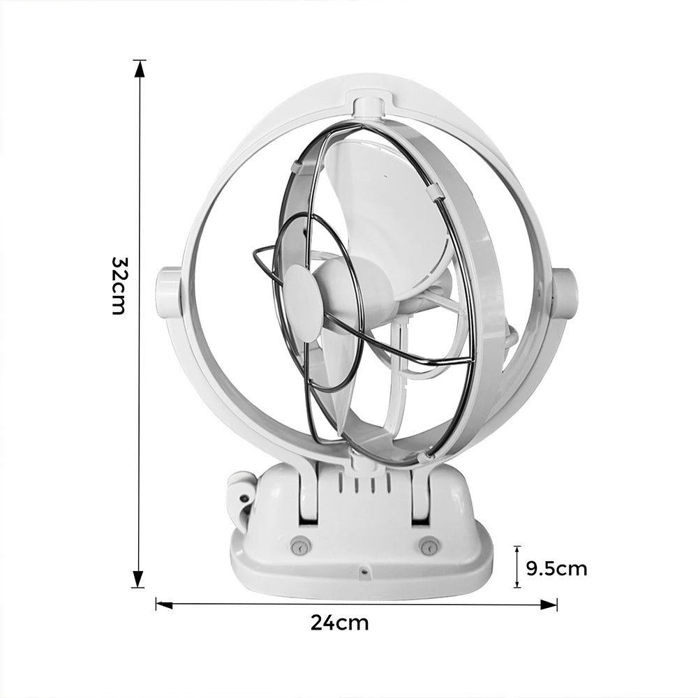 Caravan Camper Trailer 12V 24V Fan White With Remote and Timing