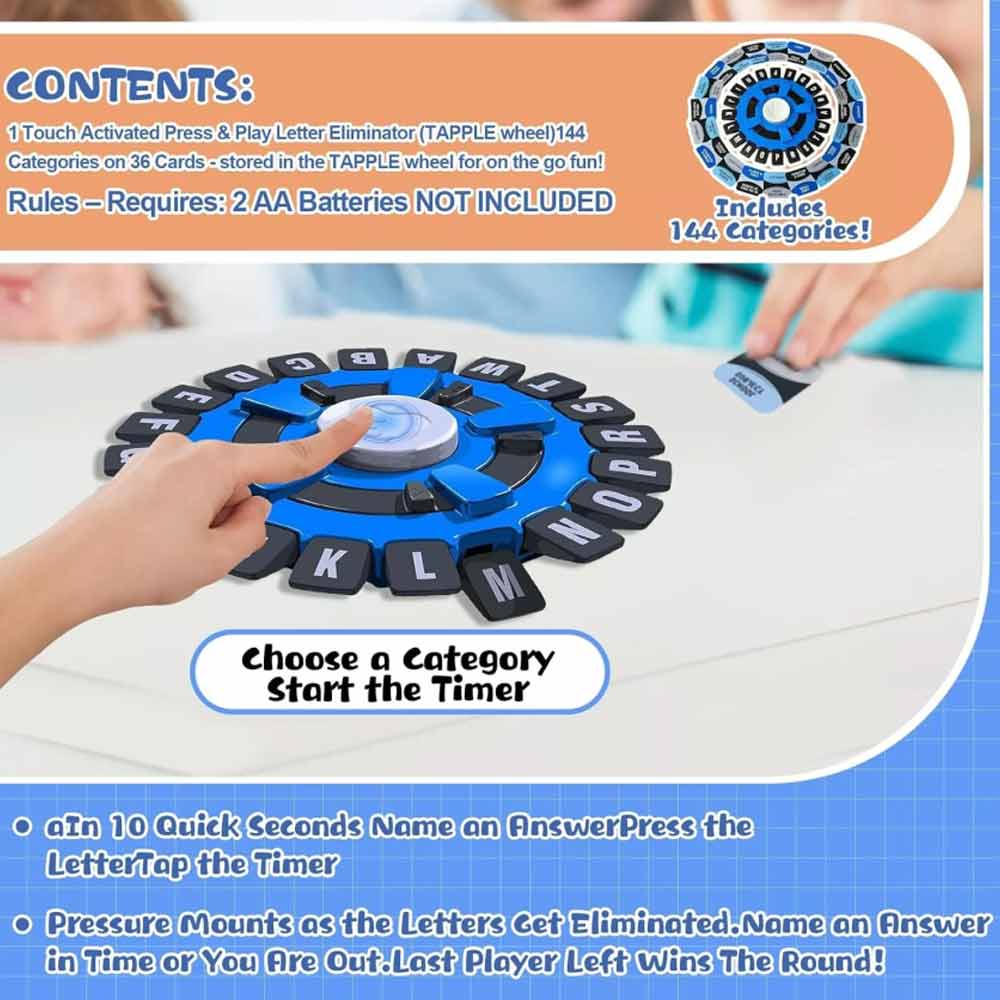 Think Words Tapple Word Game The Quick Thinking, Letter Pressing Game!