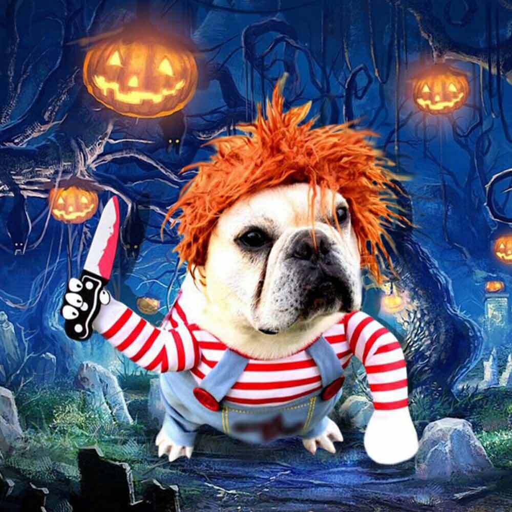 3PCS Halloween Pets Costume Movie Pet Creative Funny Dog Pet Clothes for Dogs