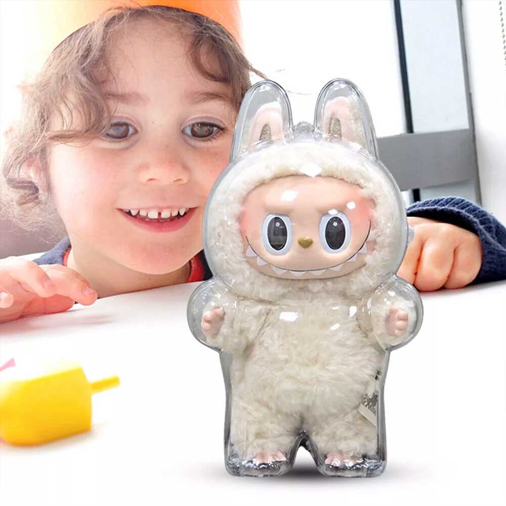 Transparent Protective Case For POP MART Labubu Plush Doll The Monsters Cover