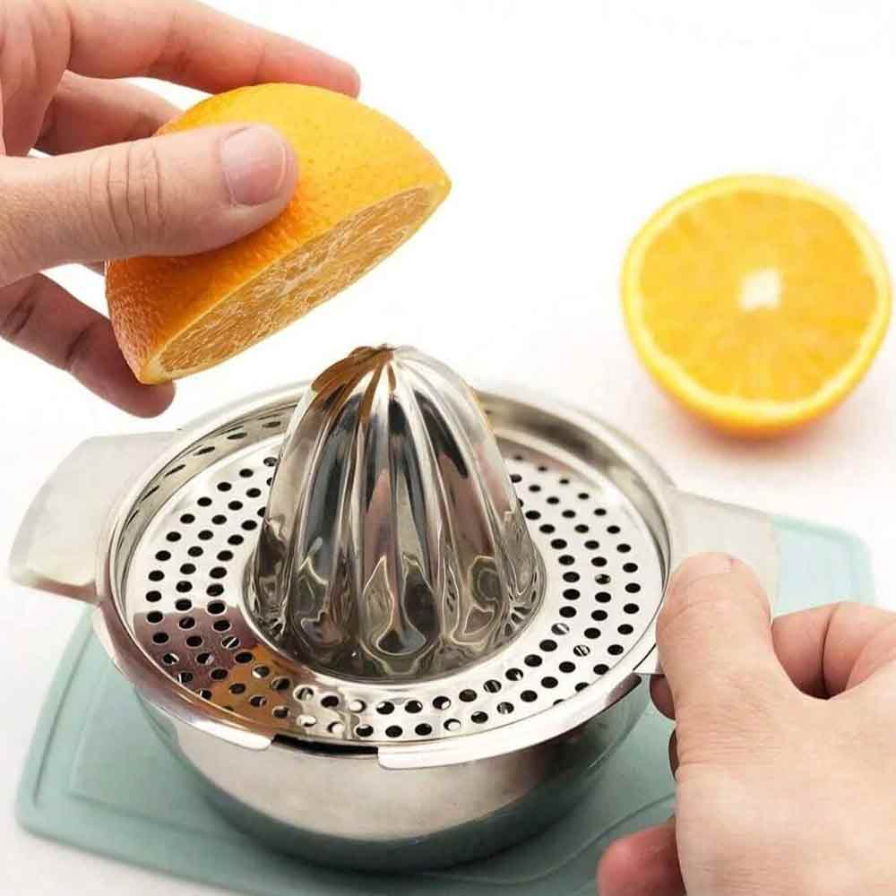 Heavy Duty 304 Stainless Steel Citrus Juicer – Manual Lemon & Orange Squeezer, 12cm