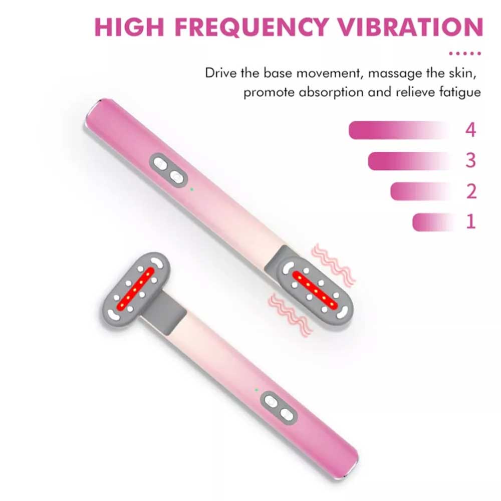 M5 4-in1 Facial Wand LED Red Light Therapy Massage for Skin Care and Anti-Aging