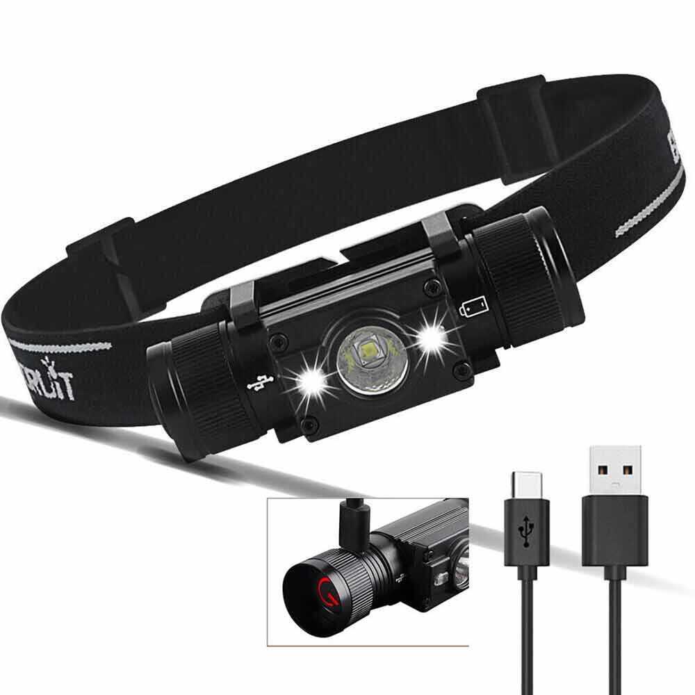 HP300 LED Headlamp Head Torch Light Lamp Headlight Rechargeable Camping