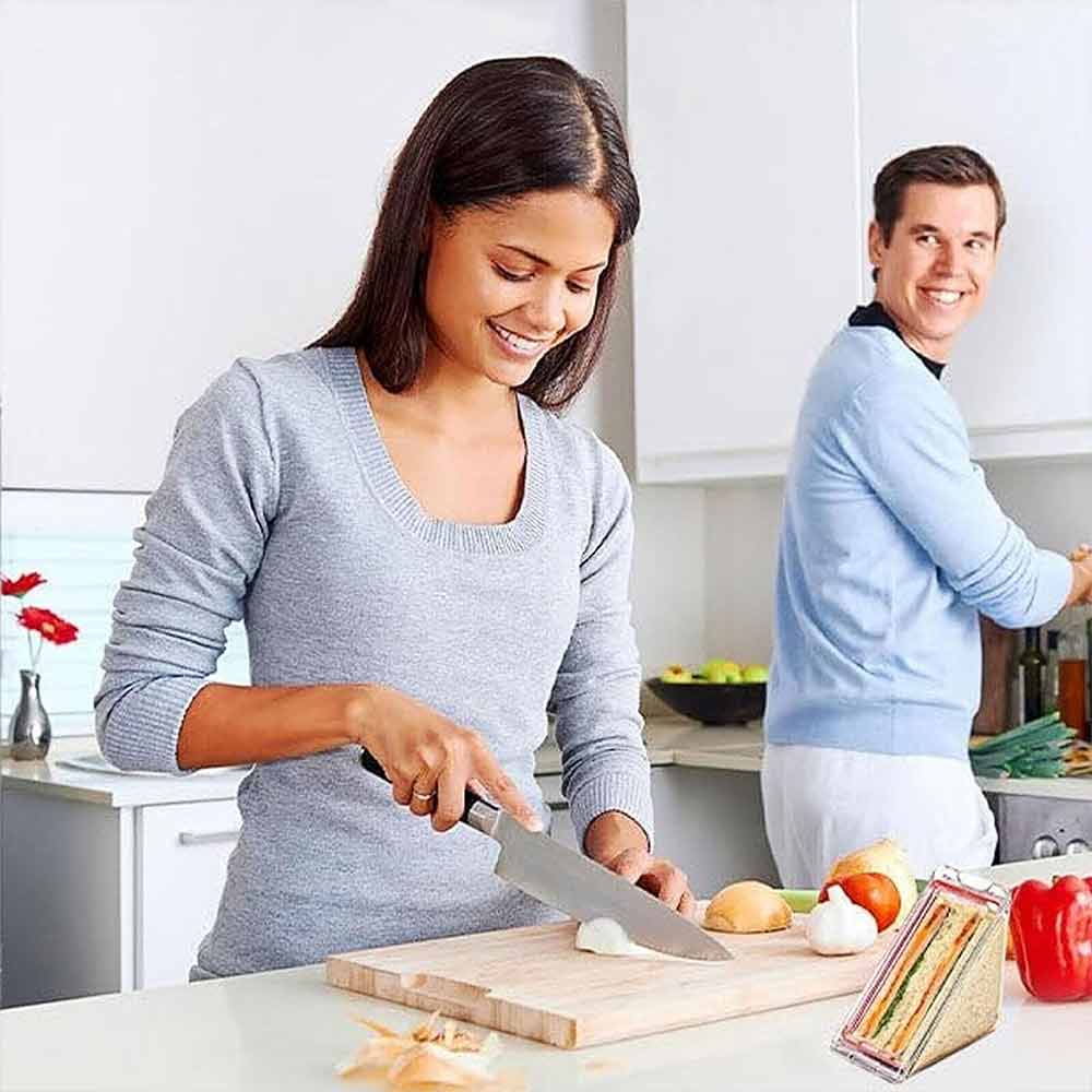 Reusable Washable Sandwich Box Triangle Sandwich Container Clear Sandwich Boxes