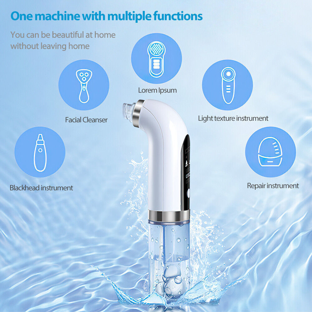 Vacuum Blackhead Remover Facial Skin Pore Acne Pimple Suction Cleaner Machine