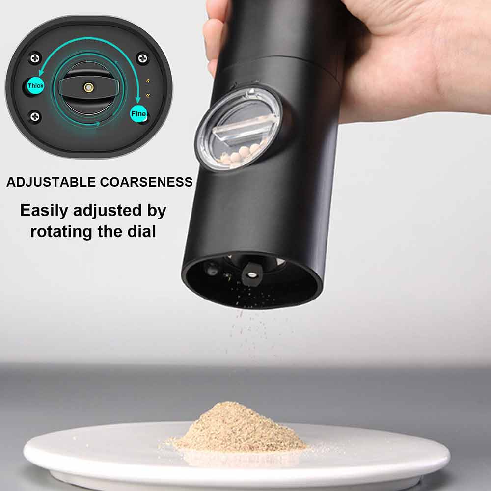 USB Rechargeable Salt And Pepper Mill Electric Salt And Pepper Grinder Set