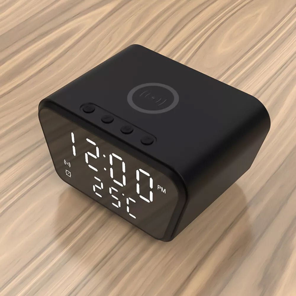 Clock display wireless charging 15W date temperature alarm clock integrated wireless
