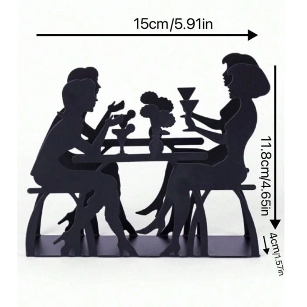 Metal Human Iron Napkin Holder Dispenser Kitchen Dining Room Table Decor