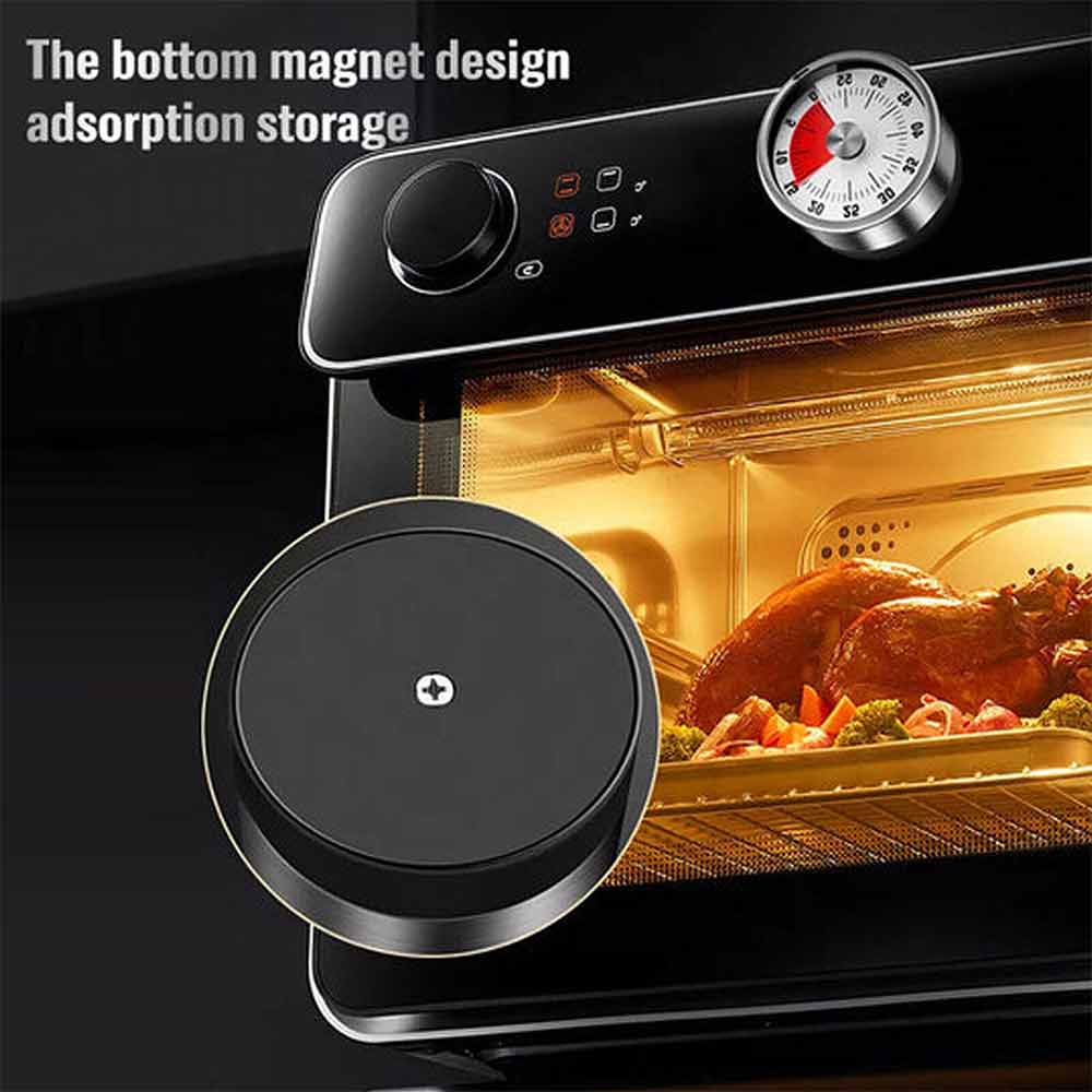 Kitchen Timer,Mechanical Stainless Steel Timer with Loud Alarm for Cooking
