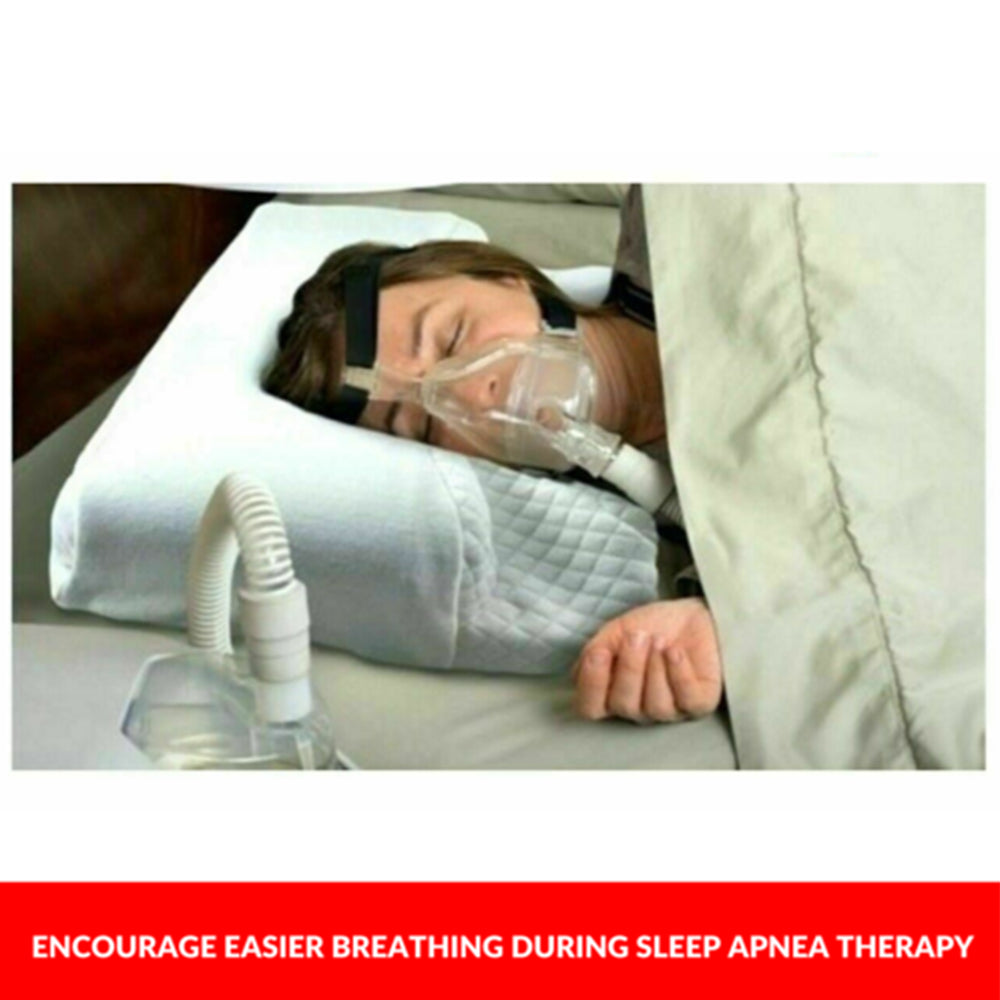 CPAP Memory Foam Pillow Side Sleepers Sleep Apnea Snoring Machine Stop Mask Leak