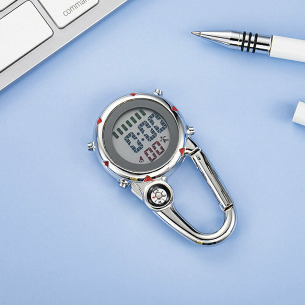 Clip-On Carabiner Fob Watch for Medical & Outdoor Professionals – Paramedic, Nurse, Chef, Hiker