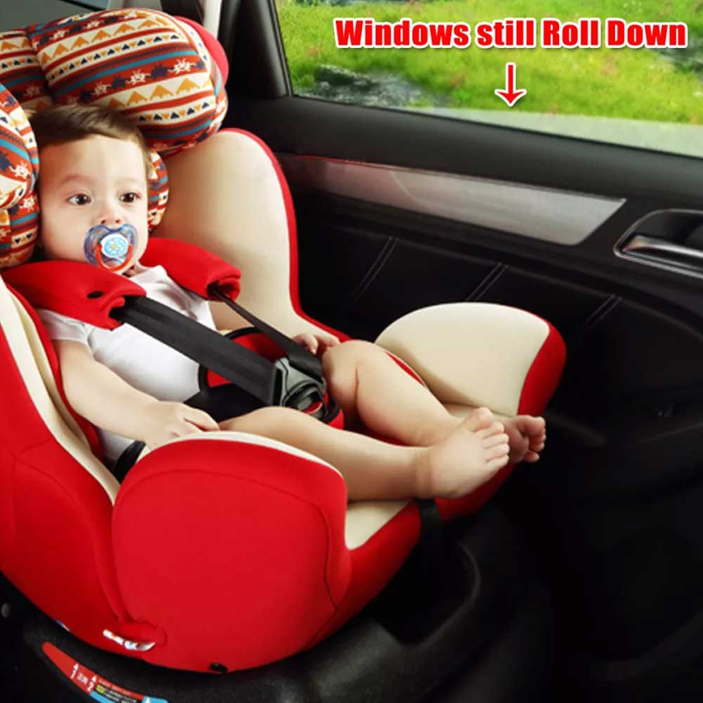 4PCS Universal Sun Shade Rear Side Seat Car Window UV Cover Sock Baby Protection