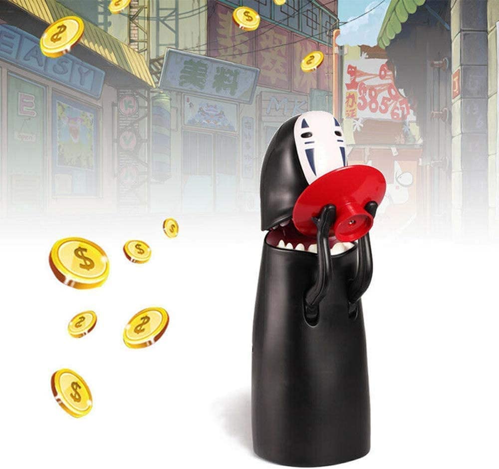 Coin Bank Spirited Away No-Face Man Kaonashi Music Piggy Bank Figure Gift Anime