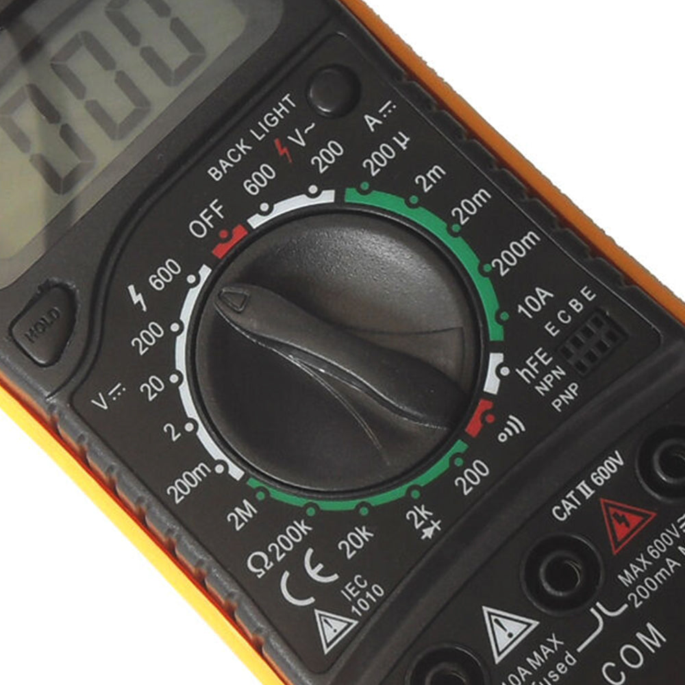 LCD Digital Multimeter Back ground light AC DC Voltmeter Ohmmeter Multi Tester