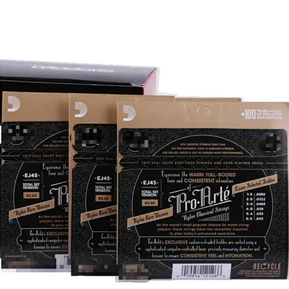 D'Add EJ45 46 Classical Guitar Strings Nylon Core Silver Plated Copper Wound Musical String