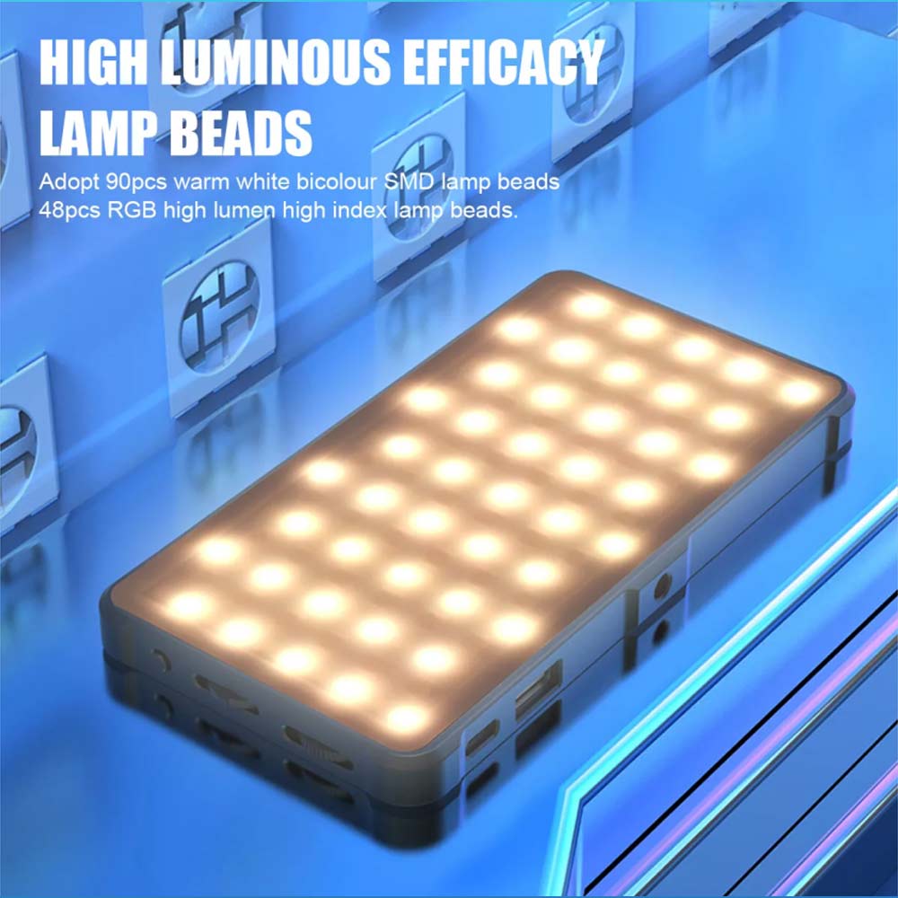 RGB LED Light 2500K-9000K Camera Photography Video Light Handheld Fill Light