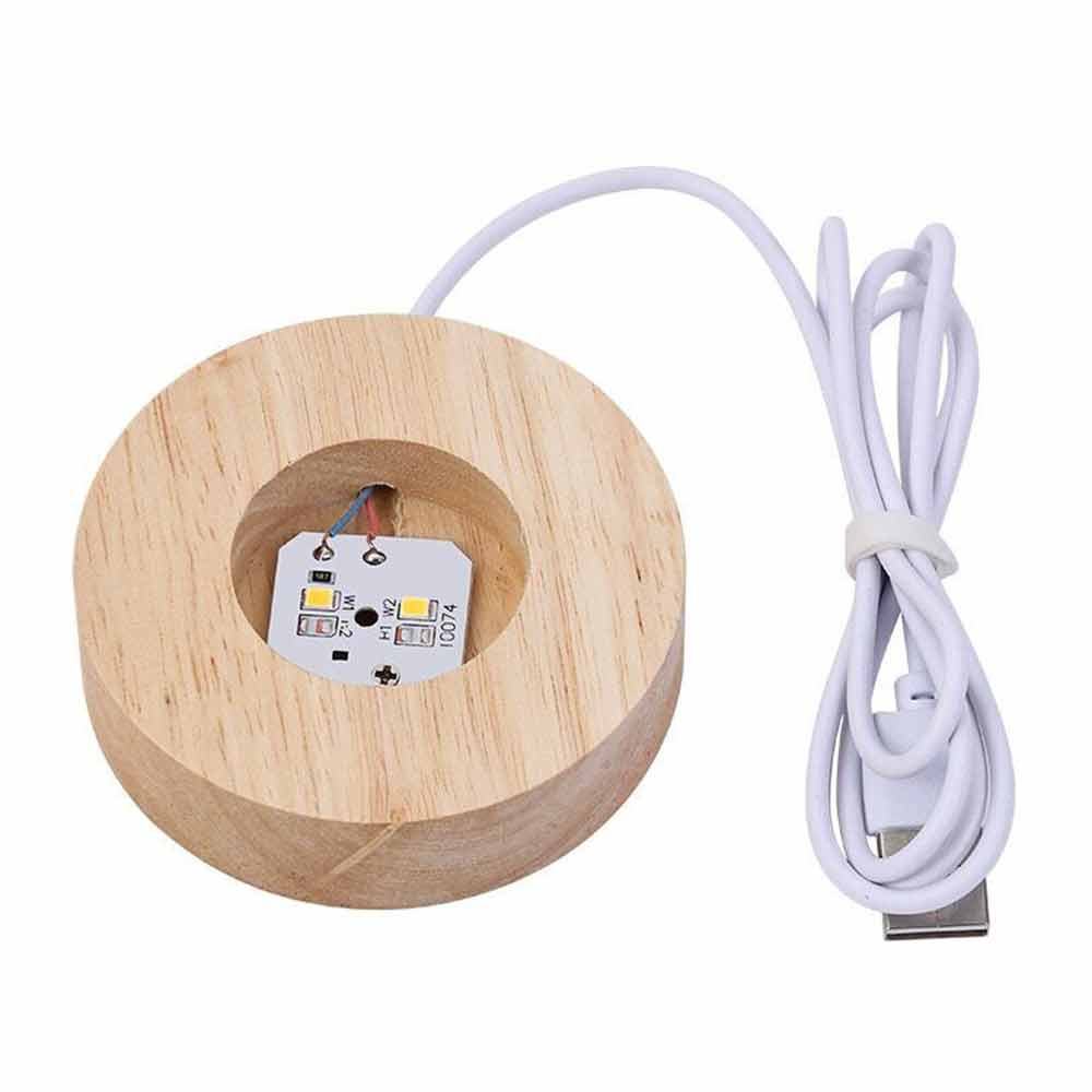 3D Moon Night Light Planet Globe Galaxy LED Crystal Ball Table Lamp Bedside USB