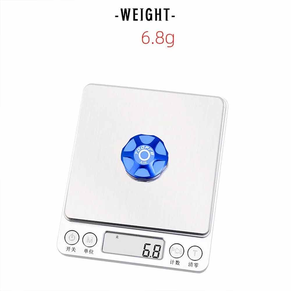 3 Colors MTB Fork Air Valve Cap, CNC Aluminum Alloy Presta Valve Cover for Magura, FOX, DT Swiss, RockShox
