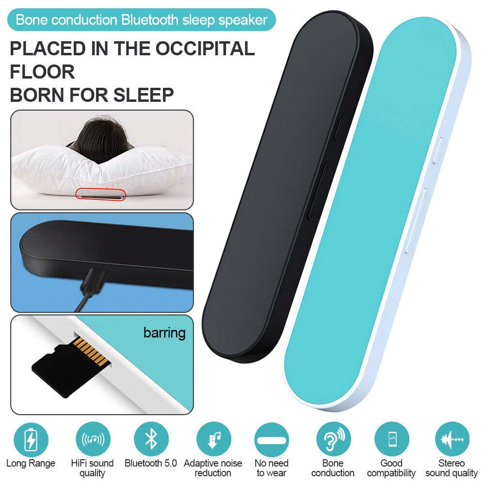 Bone Conduction Pillow Speaker Mini Portable Under Pillow Speakers Travel