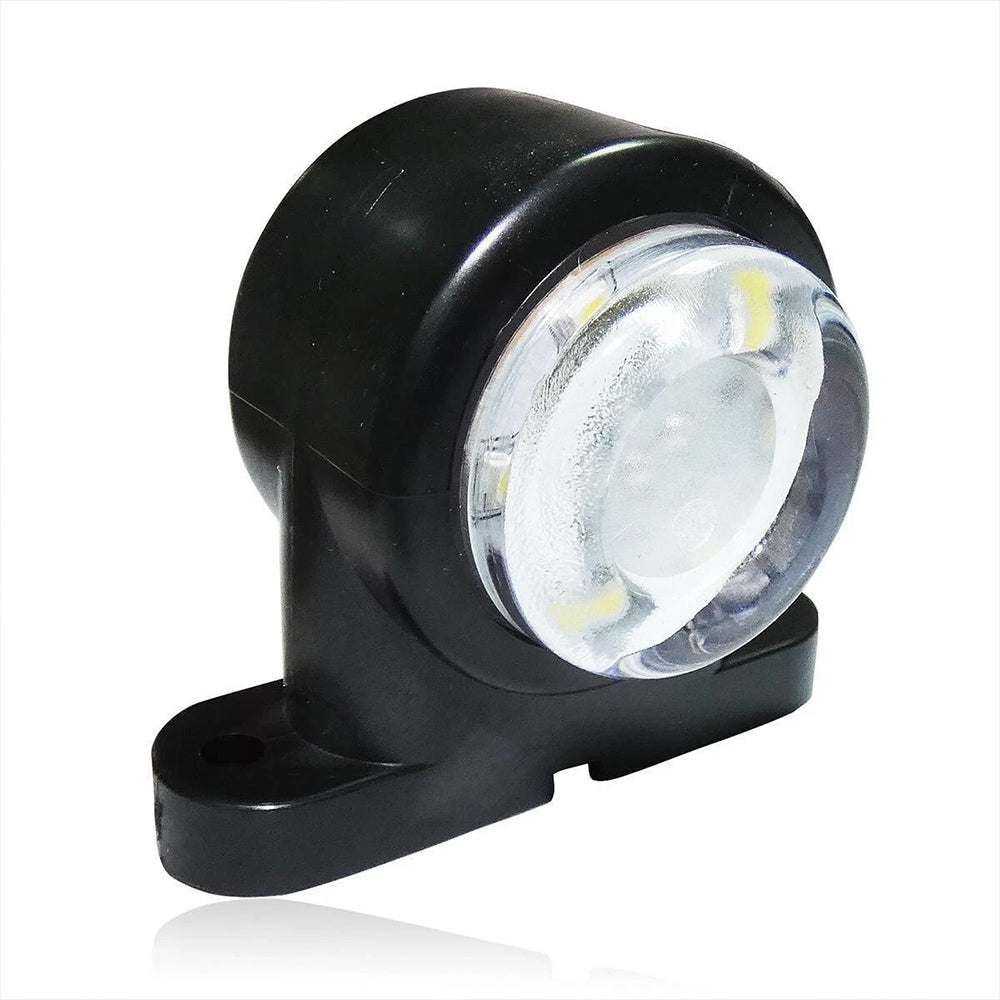 2x Mini Dual Side Rubber Led Marker Lights Trailer Truck Lorry Camper Outline 12-24v