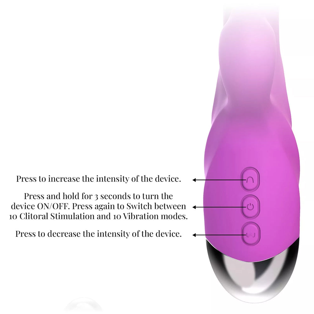 Rabbit Vibrator Sex Toys Strong Vibrating G Spot Stimulator Dildo for Women