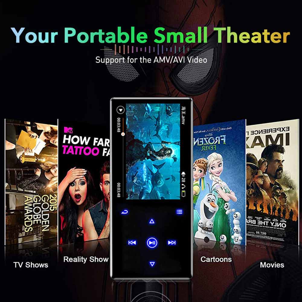 32G MP3 FM Radio Player Sport Music Portable Video Recorder MP4 Bluetooth HIFI