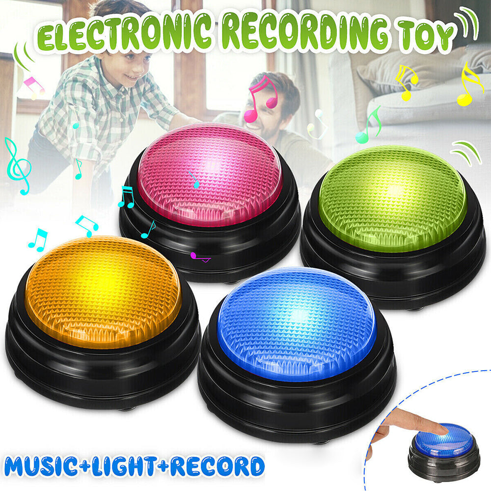 4X Pet Starter Recordable Talking Speaking Button Dog Training Communication Toy