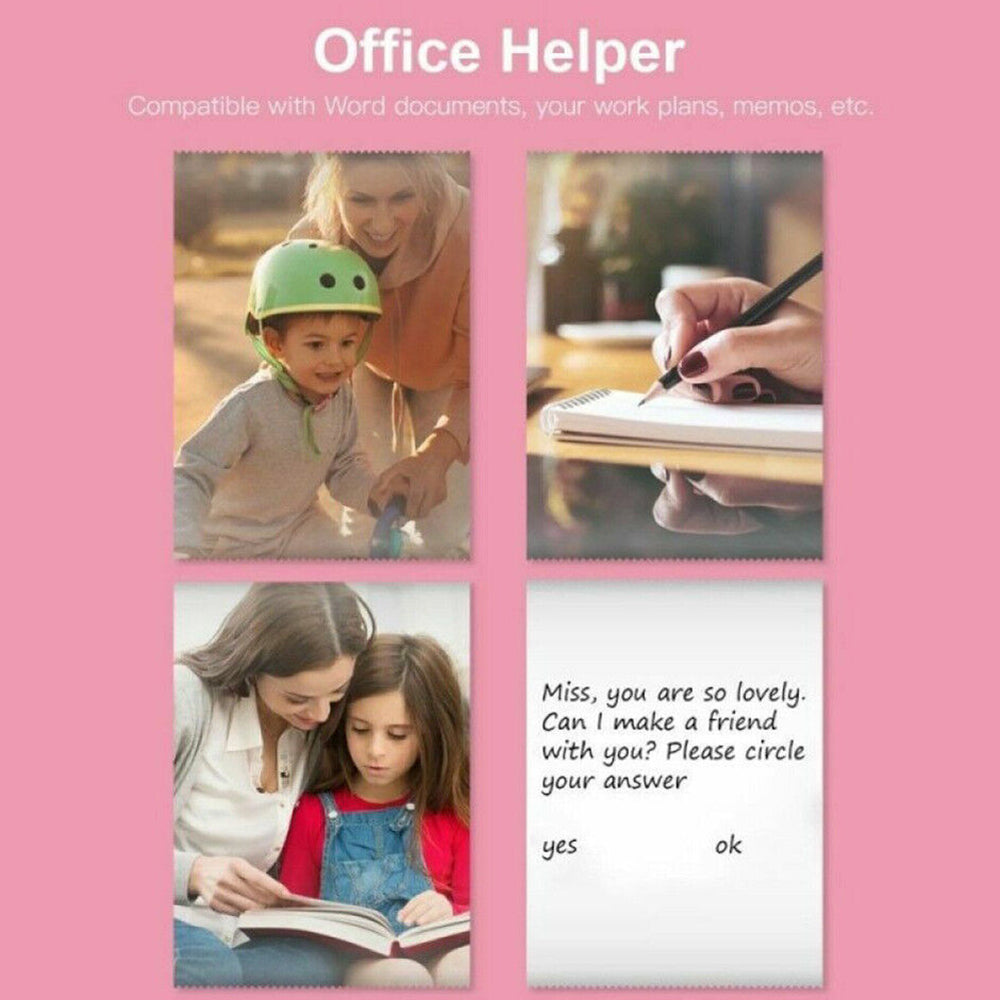 Mini Thermal Printer Sticker Bluetooth Photo Label Paper Inkless+ Rolls Paper
