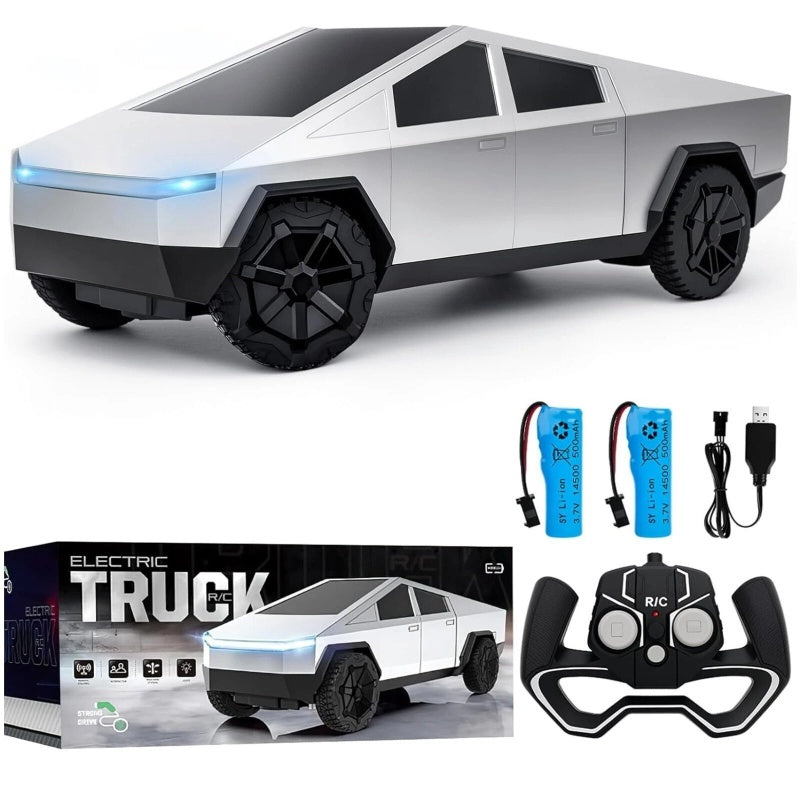 Rechargeable 1:24 Tesla Cyber Truck Remote Control Car Toy Gift For Kids Gifts-White
